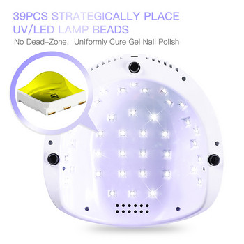 Νέας σχεδίασης λάμπα UV LED For Drying Gel Varnish Nail Dryer Manicure Tools Drying Lamp For Nails Professional Gel Lamp Ongle