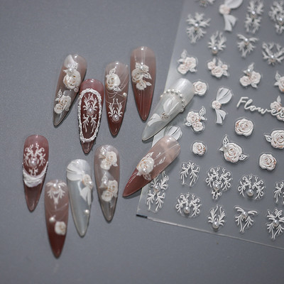 Dream Crystal Diamond Butterfly nagu mākslas uzlīme 5D augstas kvalitātes līmējošā nagu dekorācija nagu mākslas uzlīme