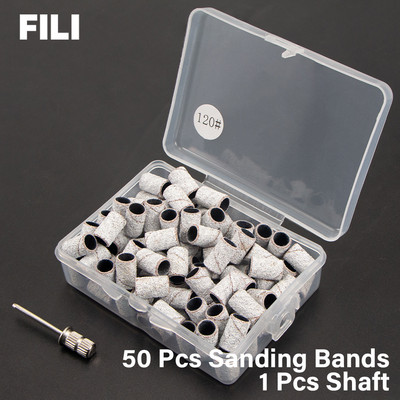 FILI 240# 180# 120# 80# Slīpēšanas lentes nagu urbjiem UV želeja Akrila noņemšanas līdzeklis Manikīra pedikīra pulēšanas uzgaļi Aksesuāri