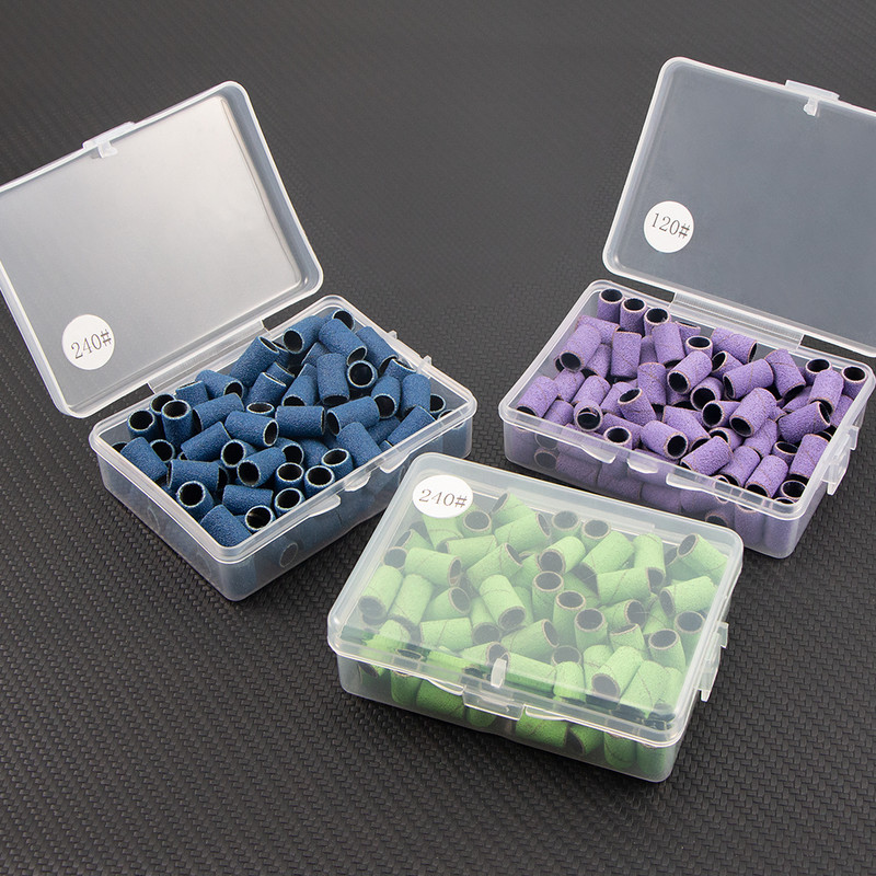 FILI 240# 180# 120# 80# Slīpēšanas lentes nagu urbjiem UV želeja Akrila noņemšanas līdzeklis Manikīra pedikīra pulēšanas uzgaļi Aksesuāri