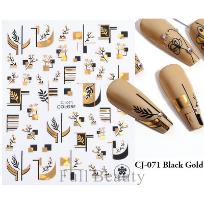 3D melnas čūskas nagu uzlīmes 2023. gada modes tauriņu pūķa dizaina tetovējuma slīdnis ziemas nagu ietīšanas dekorēšanas aksesuāri PPSTZ-X