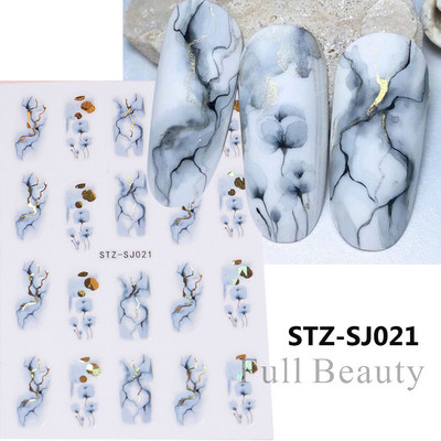 3D melnas čūskas nagu uzlīmes 2023. gada modes tauriņu pūķa dizaina tetovējuma slīdnis ziemas nagu ietīšanas dekorēšanas aksesuāri PPSTZ-X