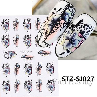 3D melnas čūskas nagu uzlīmes 2023. gada modes tauriņu pūķa dizaina tetovējuma slīdnis ziemas nagu ietīšanas dekorēšanas aksesuāri PPSTZ-X