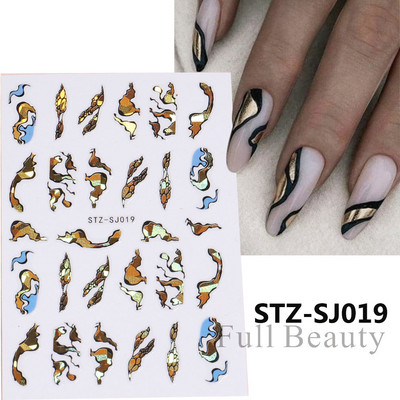 3D melnas čūskas nagu uzlīmes 2023. gada modes tauriņu pūķa dizaina tetovējuma slīdnis ziemas nagu ietīšanas dekorēšanas aksesuāri PPSTZ-X