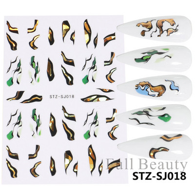 3D melnas čūskas nagu uzlīmes 2023. gada modes tauriņu pūķa dizaina tetovējuma slīdnis ziemas nagu ietīšanas dekorēšanas aksesuāri PPSTZ-X