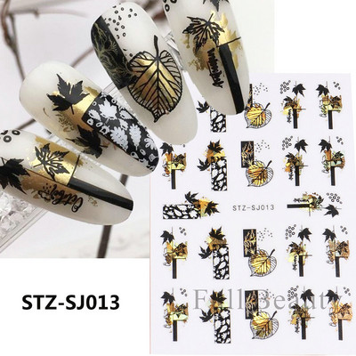 3D melnas čūskas nagu uzlīmes 2023. gada modes tauriņu pūķa dizaina tetovējuma slīdnis ziemas nagu ietīšanas dekorēšanas aksesuāri PPSTZ-X