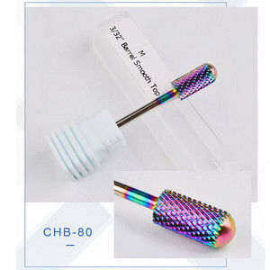 Varavīksnes volframa tērauda frēzes manikīra noņemšanai, želejas lakas noņemšanai nagu urbjmašīnu komplekts