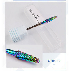 Varavīksnes volframa tērauda frēzes manikīra noņemšanai, želejas lakas noņemšanai nagu urbjmašīnu komplekts