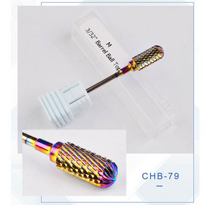 Varavīksnes volframa tērauda frēzes manikīra noņemšanai, želejas lakas noņemšanai nagu urbjmašīnu komplekts