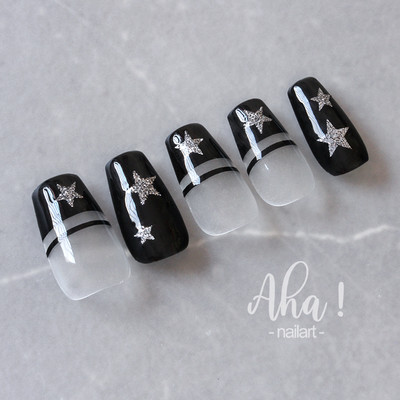 3D prozirne naljepnice za nokte Mjesec/Zvijezda/Oblak Ultra-tanke naljepnice za nokte 3d samoljepljivi bijeli oblak Mjesec Zvijezda Kawaii klizači*