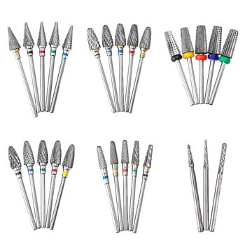 Dmoley Tungsten Carbide Nail Drill Bit Electric Manicure Drills for Machine Friling Cutter Nail Burr Αξεσουάρ πεντικιούρ