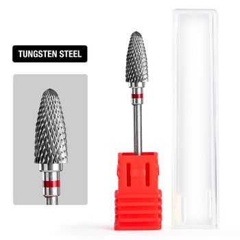 Dmoley Tungsten Carbide Nail Drill Bit Electric Manicure Drills for Machine Friling Cutter Nail Burr Αξεσουάρ πεντικιούρ