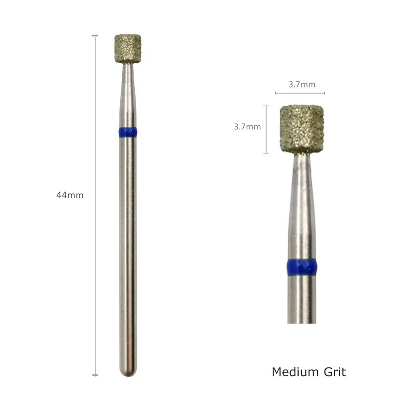 HYTOOS krievu dimanta nagu urbis, mucas kutikulas urbis, elektrisko manikīra urbju piederumu piegādātājs, 3,7 * 3,7 mm