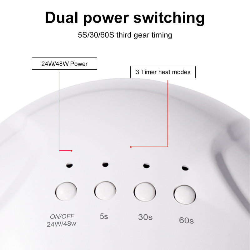 Küünekuivati LED küünelamp UV-lamp kõigi geelküünelakkide kuivatamiseks koos Motion Sensing maniküüri pediküüri salongi tööriistaga