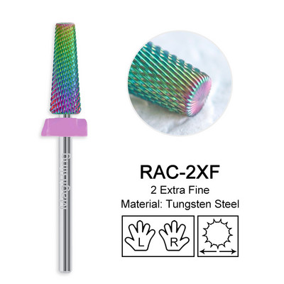 Hosszú keresztvágás 5 in 1 volfrám szög fúrószár keményfém kétirányú bal jobb forgású vágó manikűr polírozó szerszámok 3/32" 16 mm