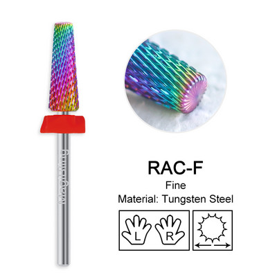 Hosszú keresztvágás 5 in 1 volfrám szög fúrószár keményfém kétirányú bal jobb forgású vágó manikűr polírozó szerszámok 3/32" 16 mm