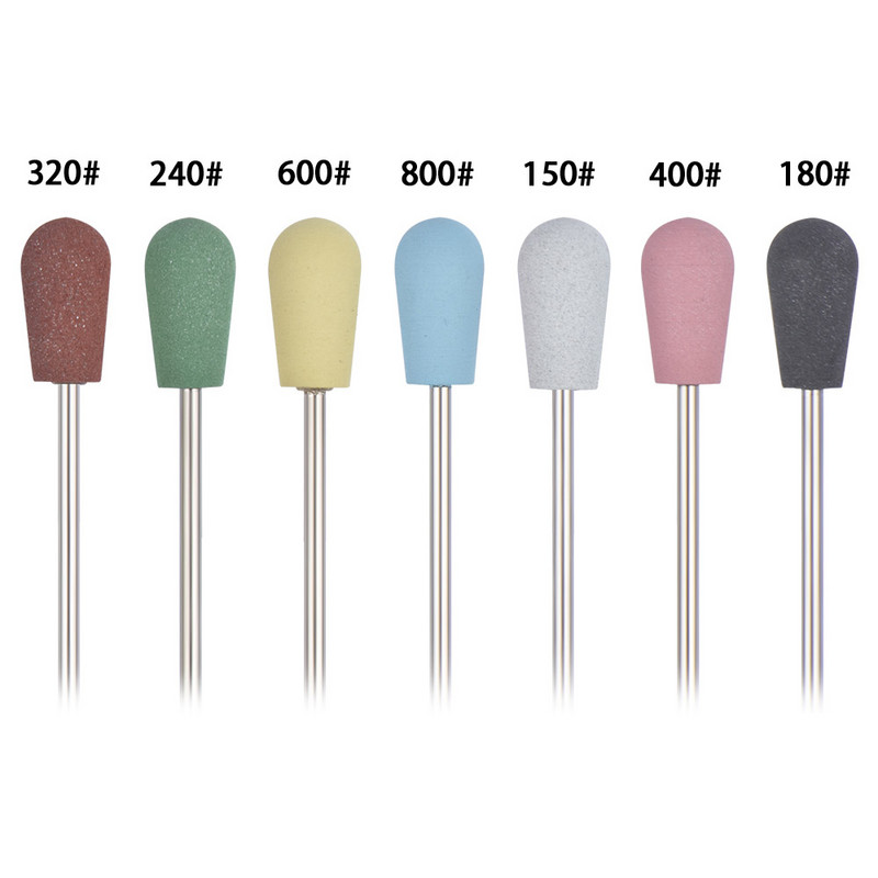 Frēze manikīram Gumijas silikona akmeņi nagu urbjmašīna manikīra piederumi nagu buferis pulēšanas mašīnas dzirnaviņas rīks