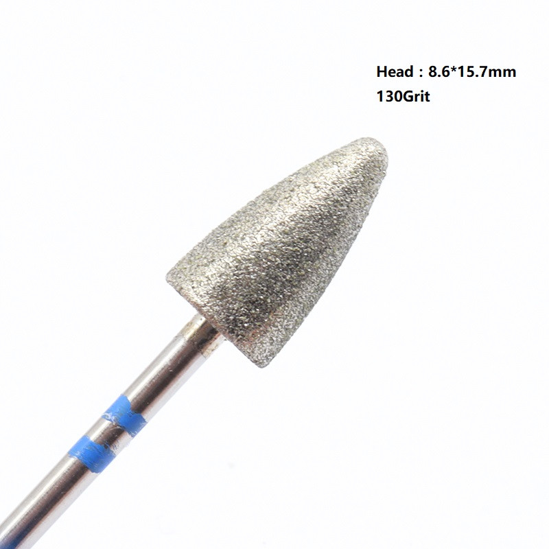 #60 #130 #180 Dimanta pedikīra urbis 3/32" Rotary Burr Manikīra uzgaļi Urbji Piederumi Nagu urbji Pēdu kopšanas instrumenti