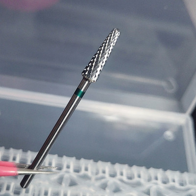 4 * 14 mm konusa karbīda nagu urbis 3/32 collu frēze manikīram Rotējošie nagu uzgaļi Elektrisko urbjmašīnu piederumu rīks