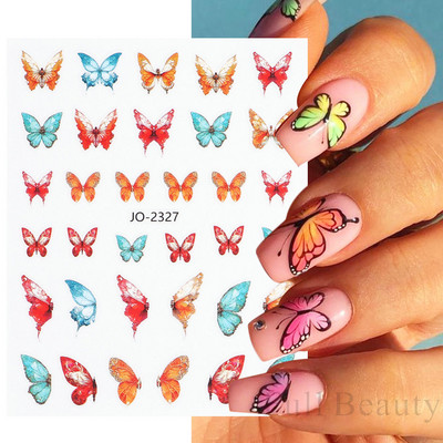 3D naljepnice za nokte Rep sirene Leptir Ljepljive naljepnice Antikviteti Dizajn bambusa Dekoracija Klizač Pribor za manikuru PPSTZ-CS260
