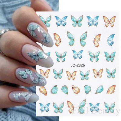 3D naljepnice za nokte Rep sirene Leptir Ljepljive naljepnice Antikviteti Dizajn bambusa Dekoracija Klizač Pribor za manikuru PPSTZ-CS260