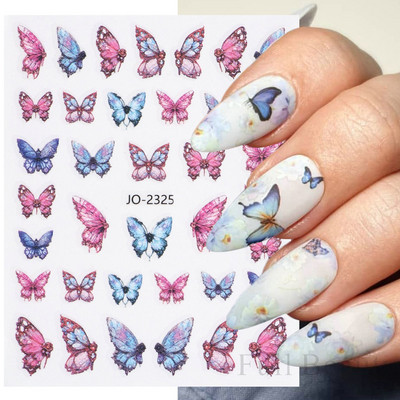 3D naljepnice za nokte Rep sirene Leptir Ljepljive naljepnice Antikviteti Dizajn bambusa Dekoracija Klizač Pribor za manikuru PPSTZ-CS260