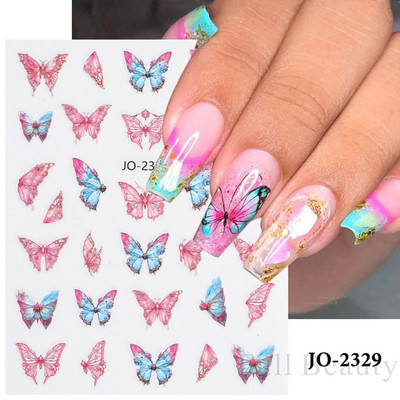 3D naljepnice za nokte Rep sirene Leptir Ljepljive naljepnice Antikviteti Dizajn bambusa Dekoracija Klizač Pribor za manikuru PPSTZ-CS260
