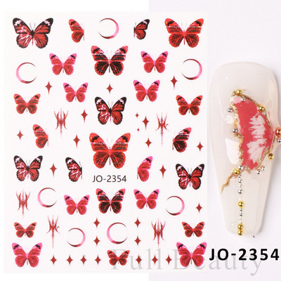 3D naljepnice za nokte Rep sirene Leptir Ljepljive naljepnice Antikviteti Dizajn bambusa Dekoracija Klizač Pribor za manikuru PPSTZ-CS260