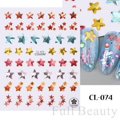 3D naljepnice za nokte Rep sirene Leptir Ljepljive naljepnice Antikviteti Dizajn bambusa Dekoracija Klizač Pribor za manikuru PPSTZ-CS260