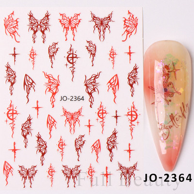 3D naljepnice za nokte Rep sirene Leptir Ljepljive naljepnice Antikviteti Dizajn bambusa Dekoracija Klizač Pribor za manikuru PPSTZ-CS260