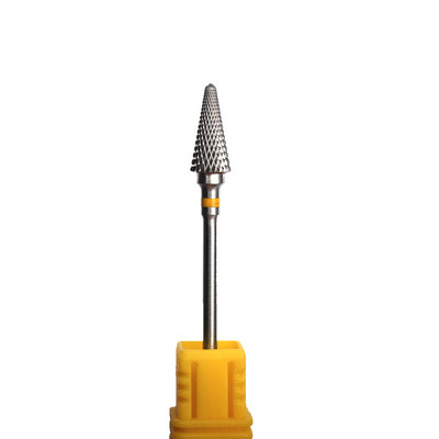 1 GAB profesionālie 3/32 collu keramikas sprauslas nagu urbji, balti uzgaļi manikīra nagu frēzēšanai Elektrisko urbjmašīnu piederumu instrumenti