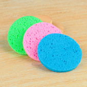 5 TK Kuum müük Puidumassist puhastuskäsn Compress Puff Pehme kaasaskantav näopesupadjapuhastuskoorija nahahooldus näopuhastusvahend