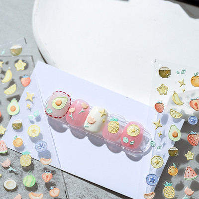 Japāņu stila mazā margrietiņa augstas kvalitātes 3D gravētas nagu uzlīmes nagu mākslas dekorācijas uzlīmes instrumenta dizains dāvana meitenei