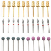 7/10 gab. Dimanta frēze manikīram nagu urbjmašīnu komplekts. Piederumu pedikīra elektriskie slīpēšanas galviņas želejas noņemšanas instrumenti