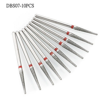 7/10 gab. Dimanta frēze manikīram nagu urbjmašīnu komplekts. Piederumu pedikīra elektriskie slīpēšanas galviņas želejas noņemšanas instrumenti