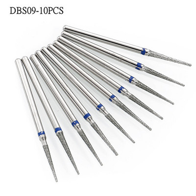 7/10 gab. Dimanta frēze manikīram nagu urbjmašīnu komplekts. Piederumu pedikīra elektriskie slīpēšanas galviņas želejas noņemšanas instrumenti