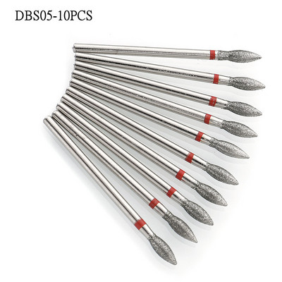 7/10 gab. Dimanta frēze manikīram nagu urbjmašīnu komplekts. Piederumu pedikīra elektriskie slīpēšanas galviņas želejas noņemšanas instrumenti