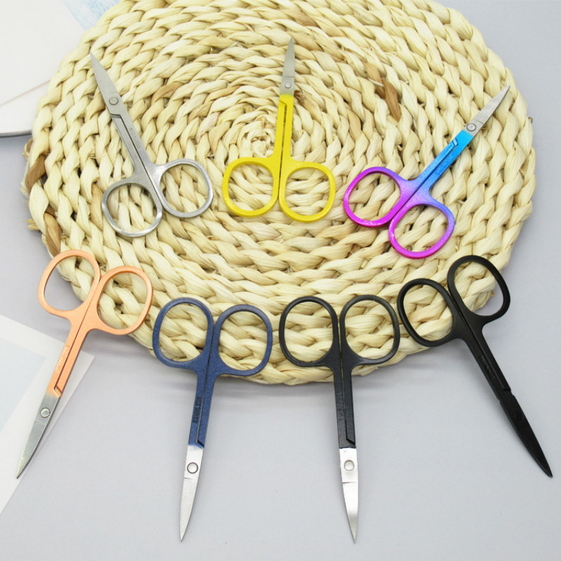 1 gab. Uzacu šķēru aplauzums Skropstu apgriešanas līdzeklis Sejas matu noņemšanai manikīrs nagu kutikulas šķēres Skaistumkopšanas instrumenti Skropstu šķēres