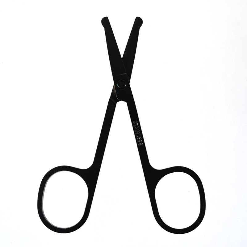 Uued 1 tk 3,5" roostevabast terasest mini kaasaskantavad kumerad vuntsid, nina kõrva karvade eemaldaja trimmer väikesed käärid