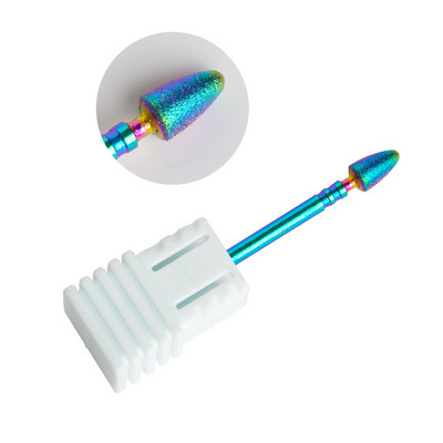 Dmoley dijamantno svrdlo za nokte Rainbow Rotate Burr glodalo 3/32" bitovi za manikuru Dodaci za električnu bušilicu za nokte