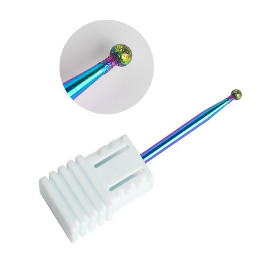 Dmoley dijamantno svrdlo za nokte Rainbow Rotate Burr glodalo 3/32" bitovi za manikuru Dodaci za električnu bušilicu za nokte