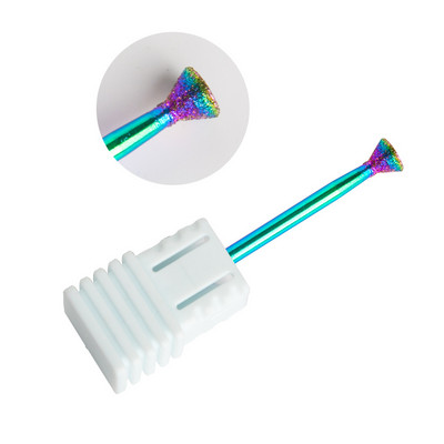 Dmoley dijamantno svrdlo za nokte Rainbow Rotate Burr glodalo 3/32" bitovi za manikuru Dodaci za električnu bušilicu za nokte