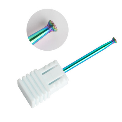 Dmoley dijamantno svrdlo za nokte Rainbow Rotate Burr glodalo 3/32" bitovi za manikuru Dodaci za električnu bušilicu za nokte