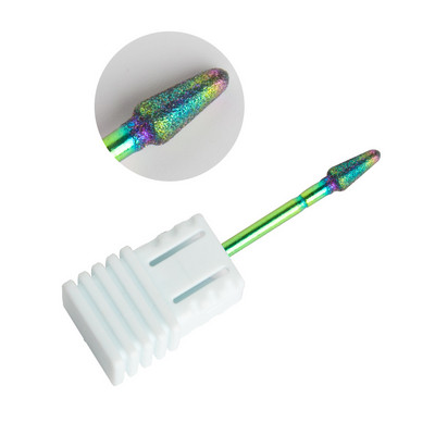 Dmoley dijamantno svrdlo za nokte Rainbow Rotate Burr glodalo 3/32" bitovi za manikuru Dodaci za električnu bušilicu za nokte