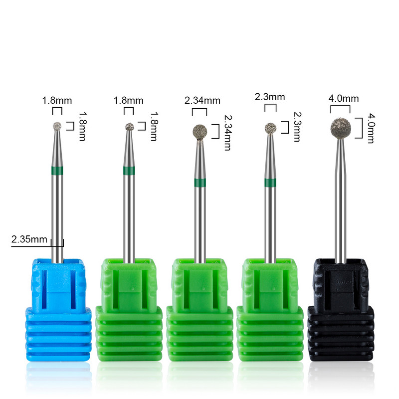 Dmoley dijamantno svrdlo za nokte Rainbow Rotate Burr glodalo 3/32" bitovi za manikuru Dodaci za električnu bušilicu za nokte