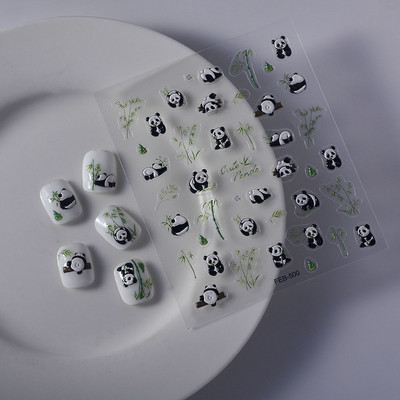 Cows 5D Nagu uzlīmes Uzlīmes Para Uñas 스티커 Nagu dizains