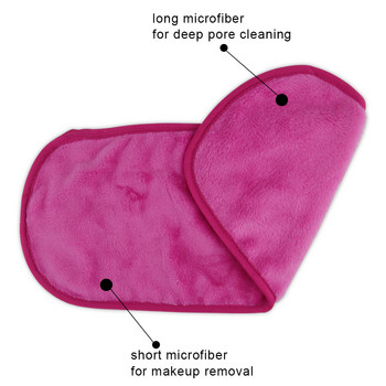 1 бр. Микрофибърна кърпа за почистване на лице Миеща се кърпа за многократна употреба Мека кърпа за лице кърпички Инструменти за красота