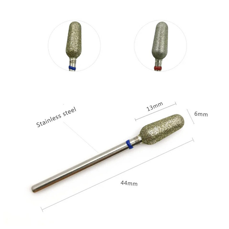 HYTOOS gludas augšdaļas slīpēšanas galviņa dimanta nagu urbji, 3/32 rotējošie nagu urbji, elektriskie urbji, nagi, aksesuāri