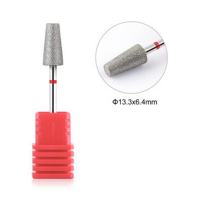 BNG Dijamantno svrdlo za nokte s dijamantnim križnim zubima Rotirajuće svrdlo za čišćenje zanoktica 3/32" svrdlo za manikuru Dodaci