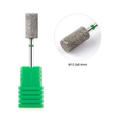 BNG Dijamantno svrdlo za nokte s dijamantnim križnim zubima Rotirajuće svrdlo za čišćenje zanoktica 3/32" svrdlo za manikuru Dodaci